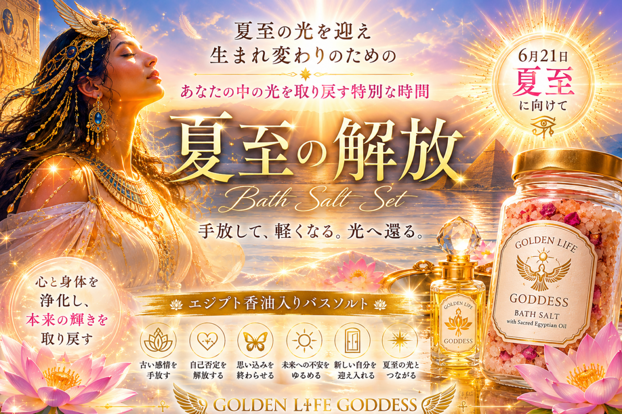 夏至の解放バスソルト【女神帰還】