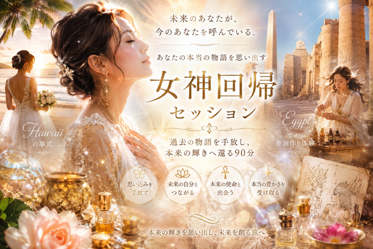 唯一無二のあなた本来の物語を紡ぐ  【女神回帰セッション】